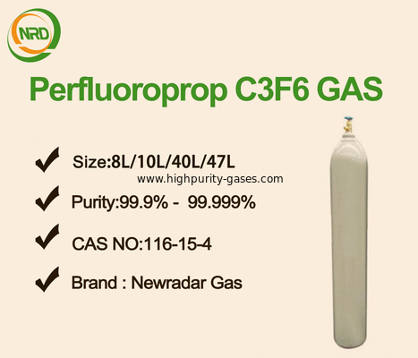 C3F6 Cylinder Pure Gas Products , Colorless High Purity Plus Specialty Gases