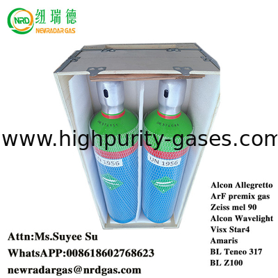 2025 Premix ArF Gas for B&L Teneo 317 cylinder 20L Din 8 Argon Neon F2