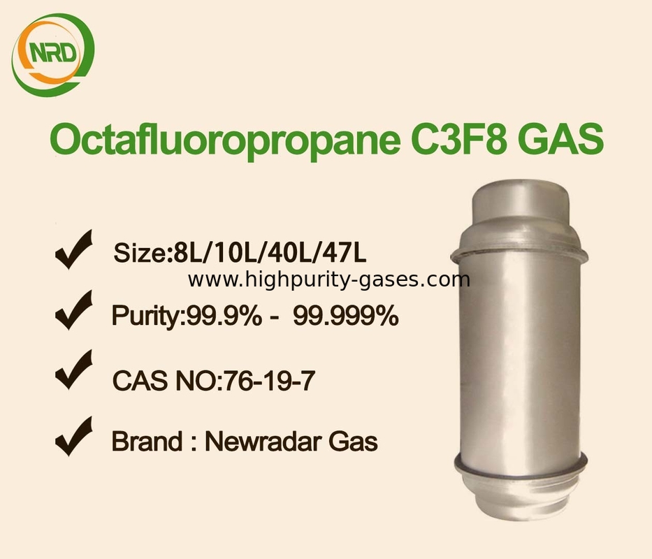 Octafluoropropane C3F8 R 218 Pure Gas Products With 40L Cylinder For Electrochemical Fluorination
